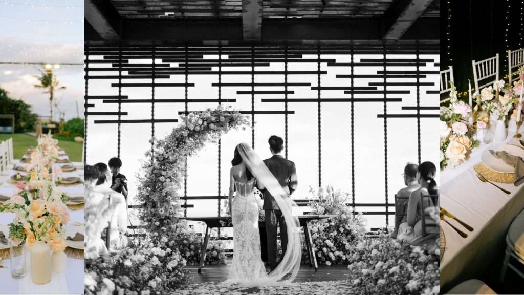 FIX Luxury wedding altar decoration designed with an elegant floral arrangement to optimize the wedding decoration budget