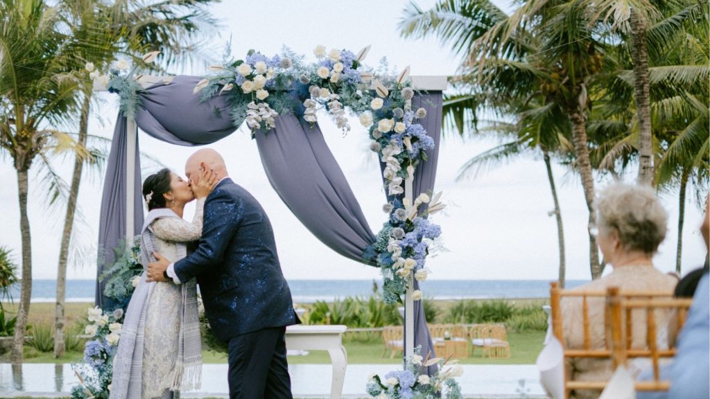 FIX navy blue wedding setup indoor