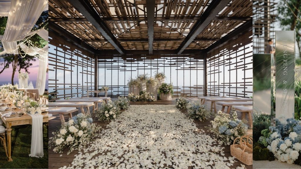 elegant decor wedding with white theme