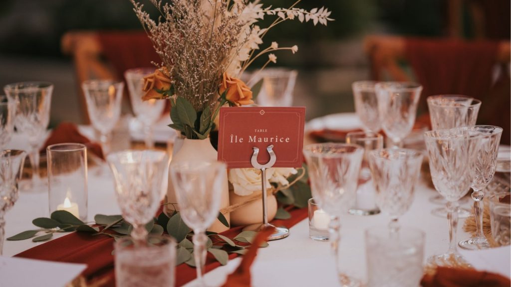 Wedding Table Decoration Color Palette