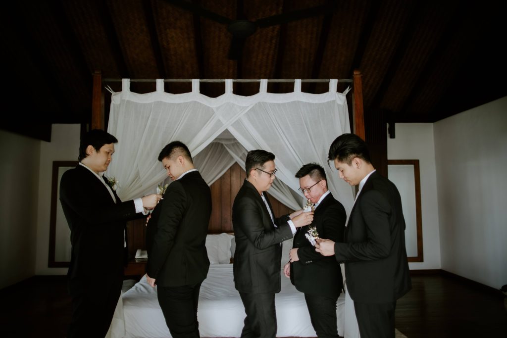 man helping partner as a sign of love