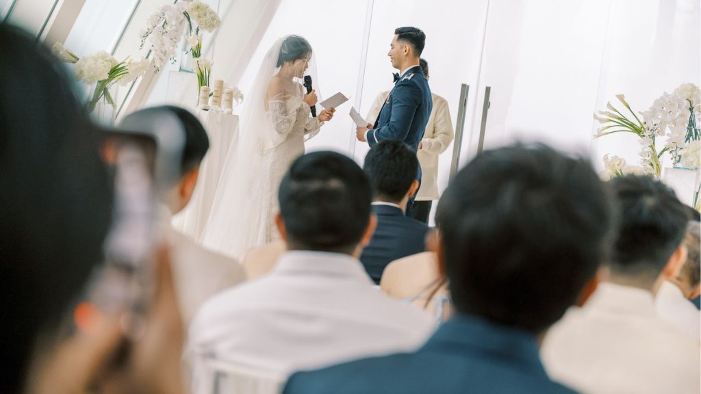 wedding intimate white theme