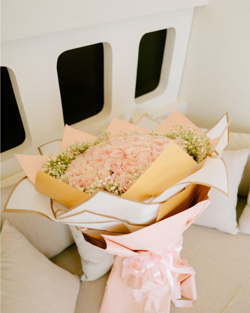 amazing floral baby pink pastel